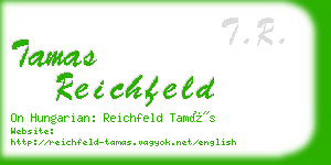 tamas reichfeld business card